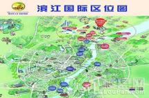 滨江国际桂林日报社小区-位置图