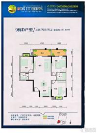 滨江国际桂林日报社小区 -9#D户型