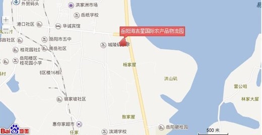 岳阳海吉星国际农产品物流园位置图