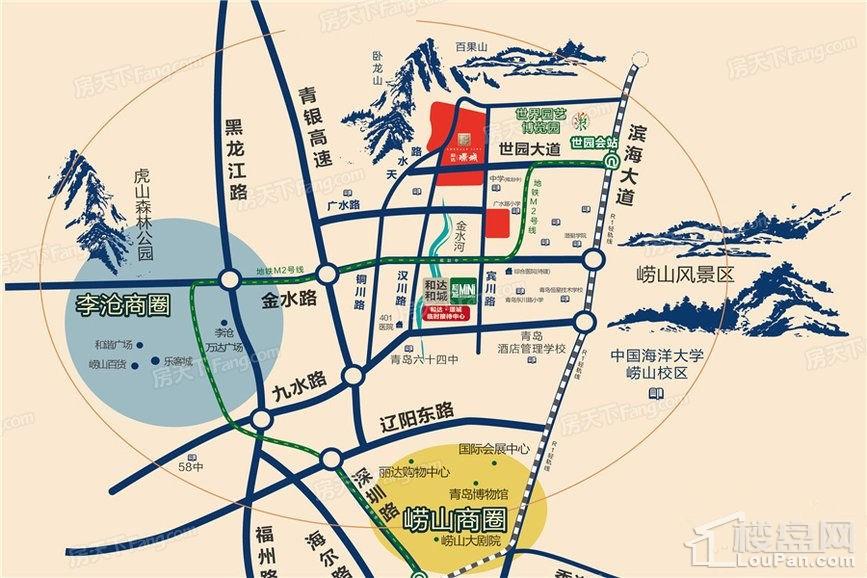 和达璟城位置图