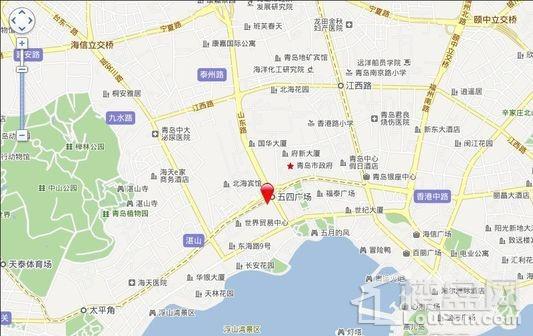中铁青岛中心8号位置图