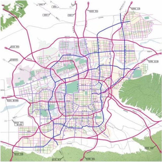 西安都市區交通路網規劃圖