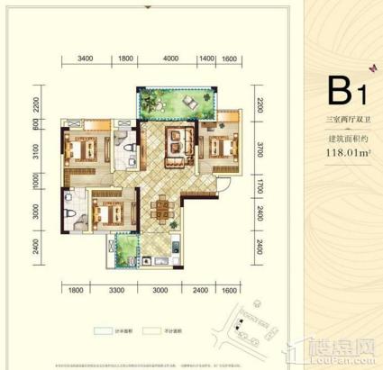 绵阳春天里B1户型图