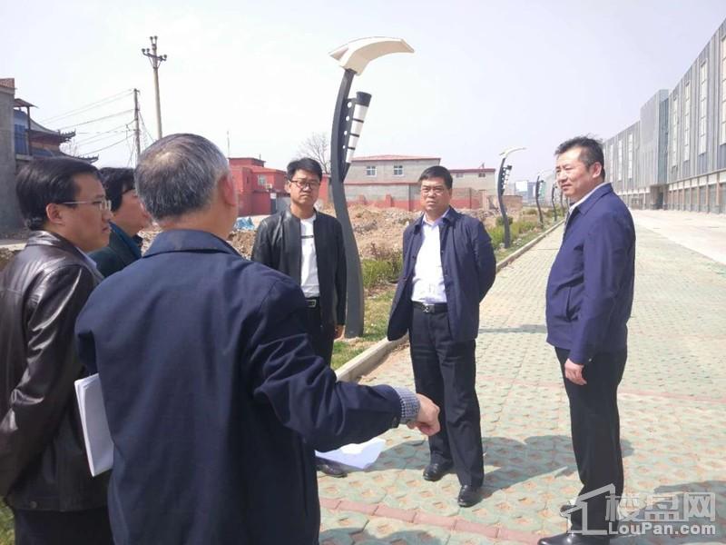 邯山区委常委,常务副区长郝桐一行赴华耀城实地督导项目周边道路建设