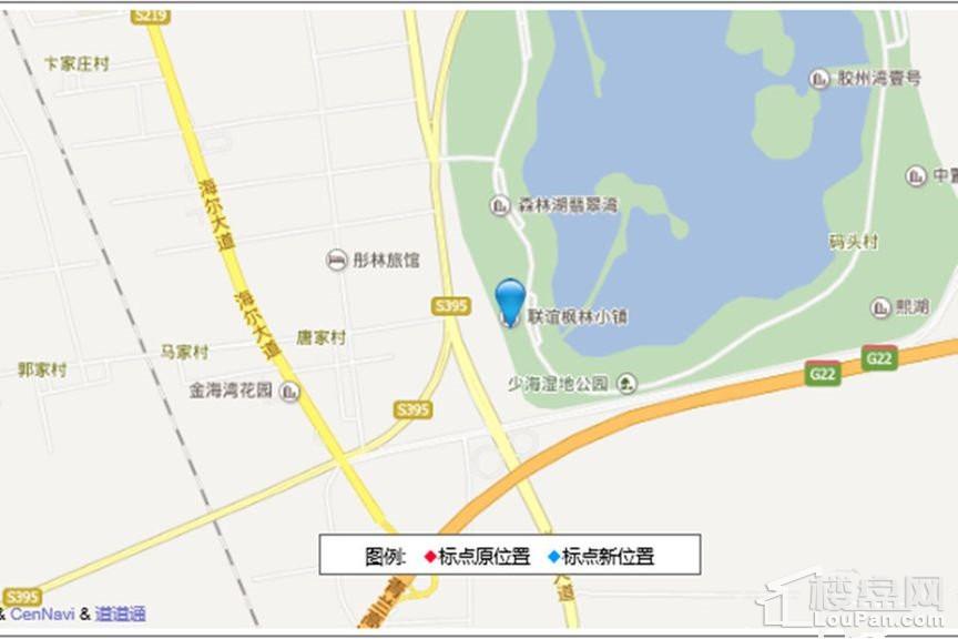枫林小镇区位交通图