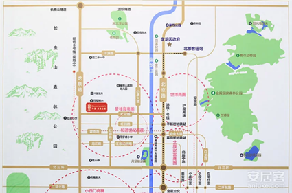 中海龙泉公馆位置图