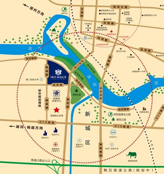 恒大滨河左岸位置图
