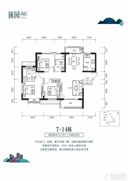 高层7-14栋