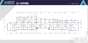 桂林HAO悦国际四-八层平面图