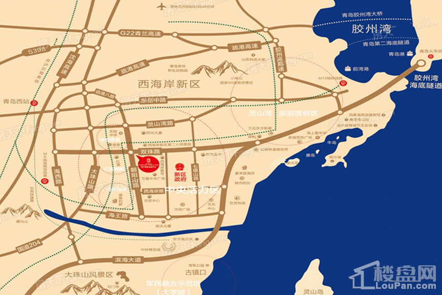 舜宁国际金融中心区位交通图