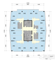 写字楼平面户型图