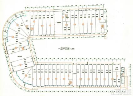 一层平面图1：100