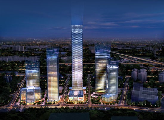 绿地昆明巫家坝总部基地揭牌 拟建458米综合体