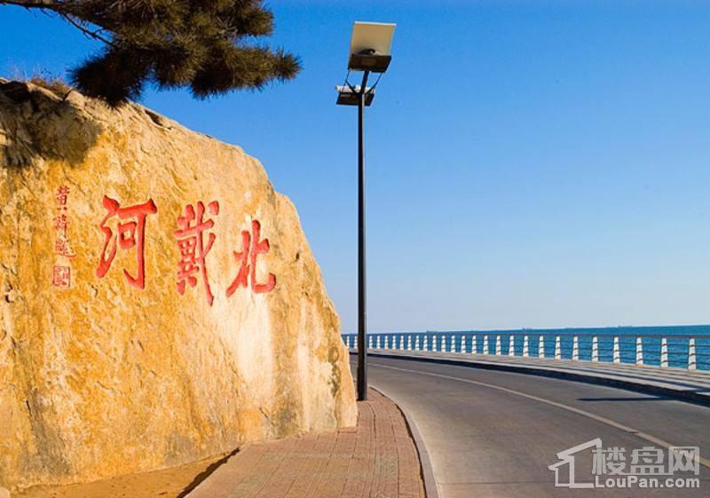 北侧为联峰北路,南侧为联峰路,东侧为滨海大道,   与奥林匹克大道