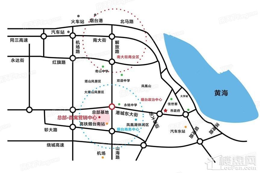 总部首寓交通图