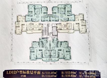 恒大翡翠龙庭LD12户型平面图