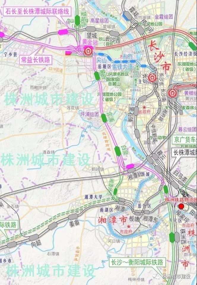 从设站来看,渝长厦铁路湘潭北株洲西联络线,还兼具长株潭西线城铁