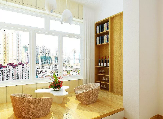 阳台之上, 阳光下的温暖书房
