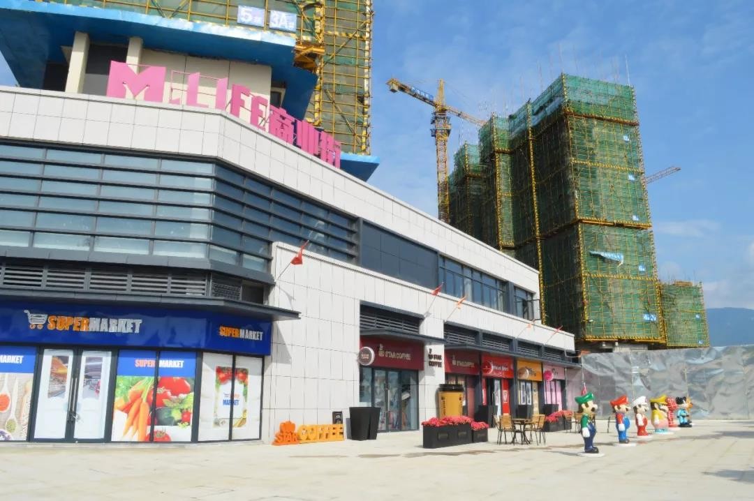 (商业街示范区实景图)