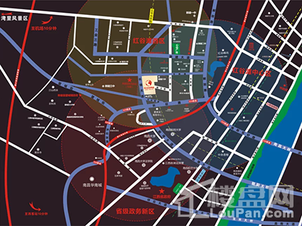 融创红谷世界城位置图