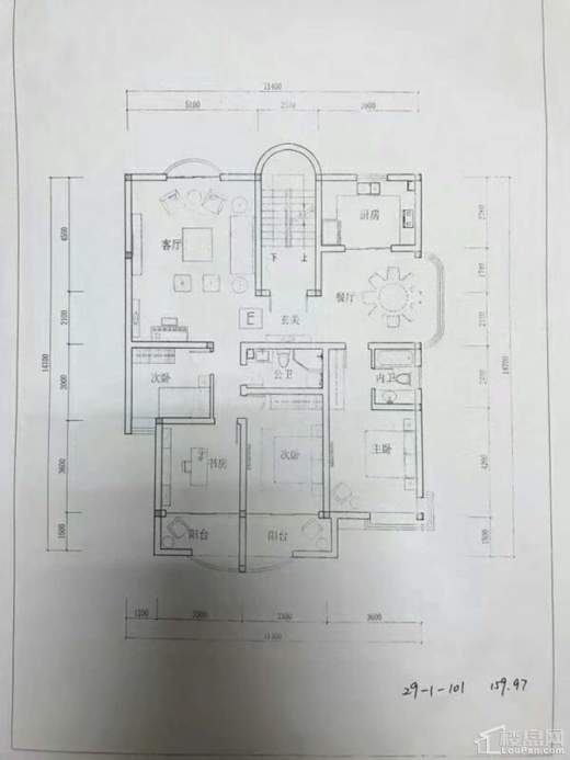 蓝天城市花园效果图