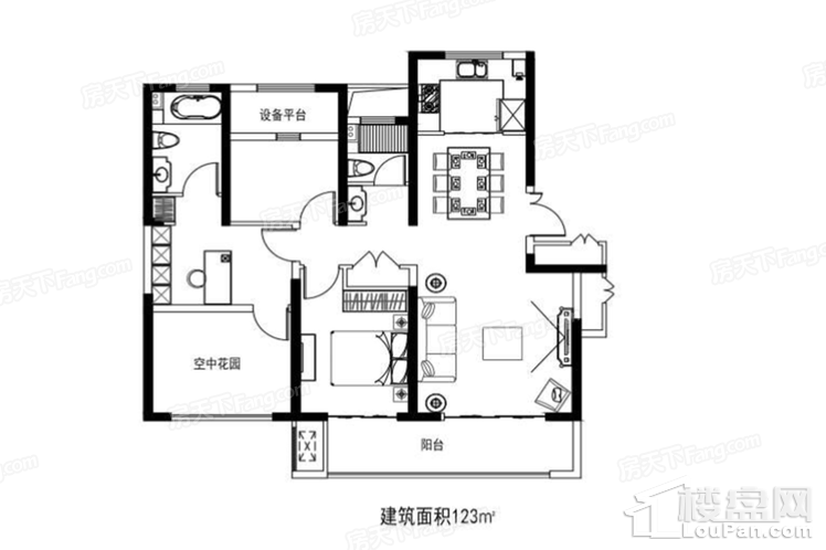 非标户型123平