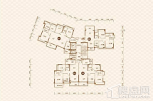 敏捷紫岭国际4座户型图