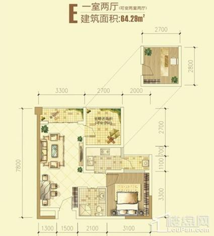 昆明世纪阳光E户型