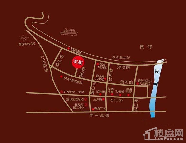  振华海滨假日区位交通图
