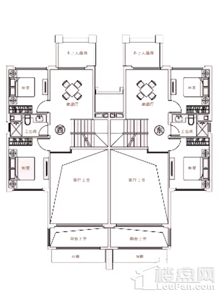 B2-6户型  双拼别墅