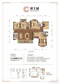 建工城3#楼01号房/7#楼03号房户型