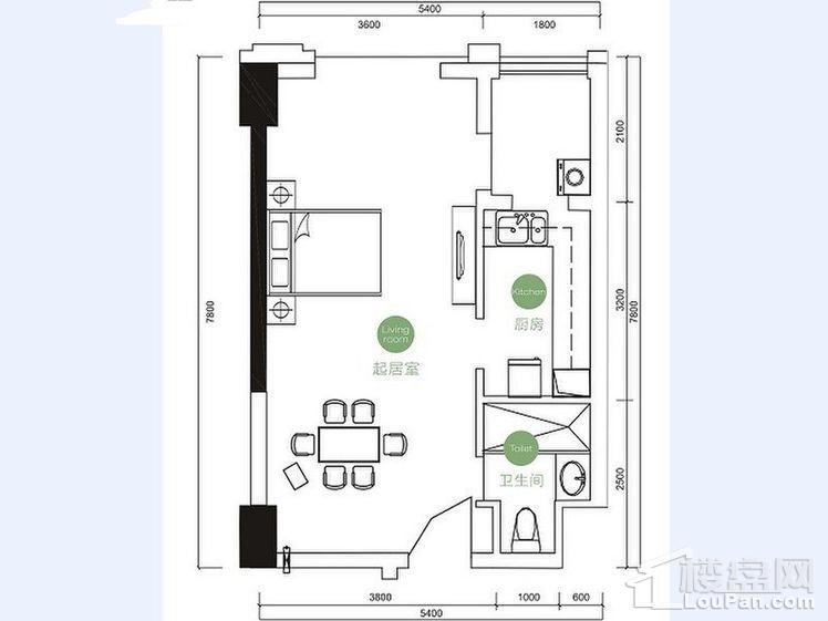 H1号栋B3户型