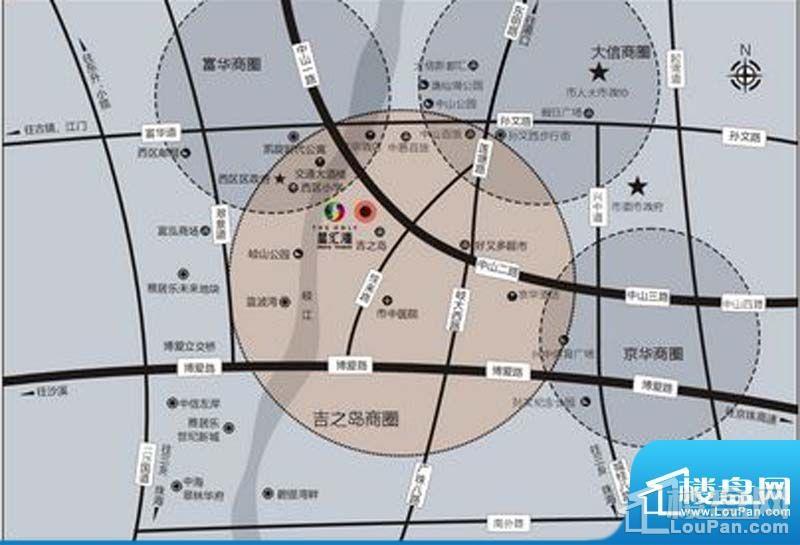 星汇湾高清区位交通图