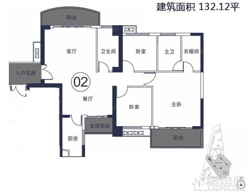 御城金湾 4幢1单元02房户型