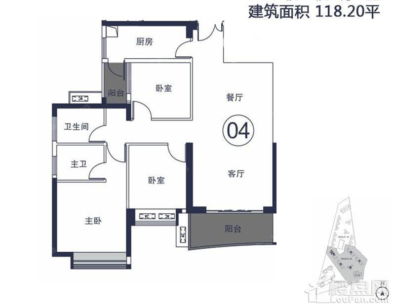 御城金湾 4幢2单元04房户型