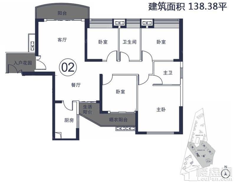 御城金湾 6幢2单元02房户型