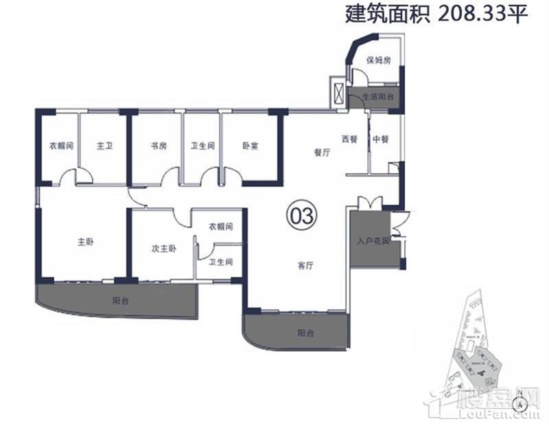 御城金湾 7幢03房户型