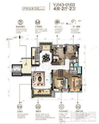 爵悦府YJ143-01/03户型