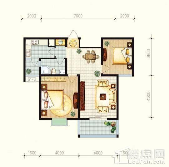 建院未来城E座F座B1户型