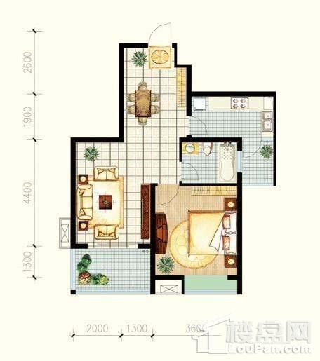 建院未来城D座F1户型