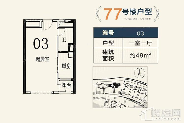 77号楼03户型 