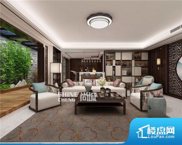 泰安尚城装修公司 现代中国风装修效果图